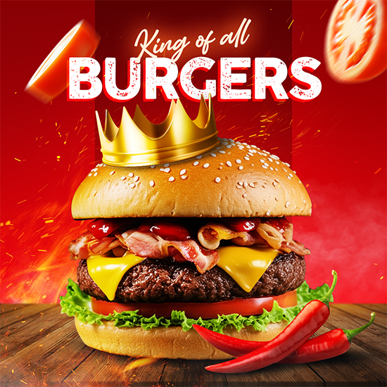 Spicy Burger ad 